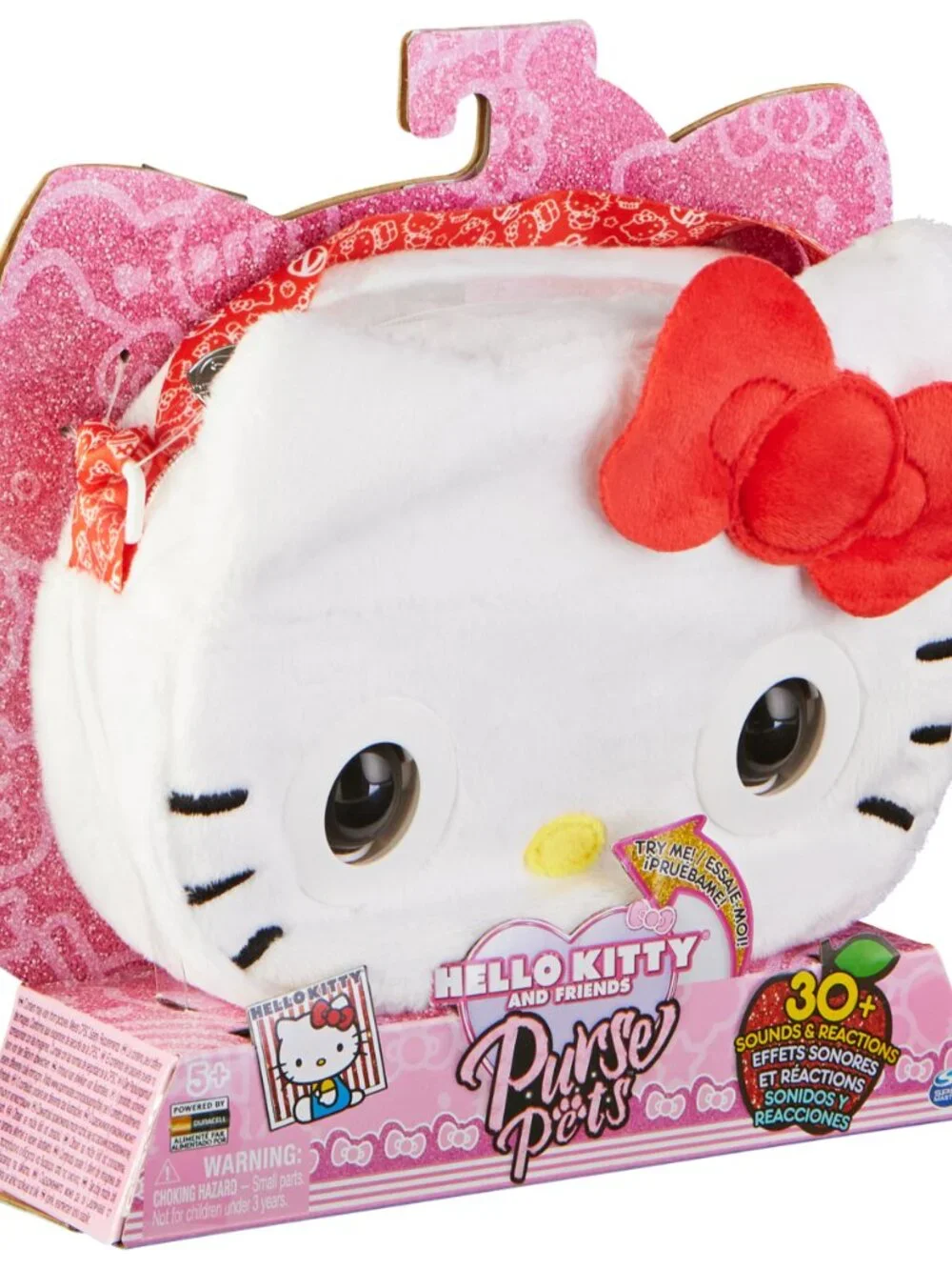 NEW Hello Kitty Sanrio Purse Pets w/ 30 Sounds Blinking Eyes Crossbody Bag Inter